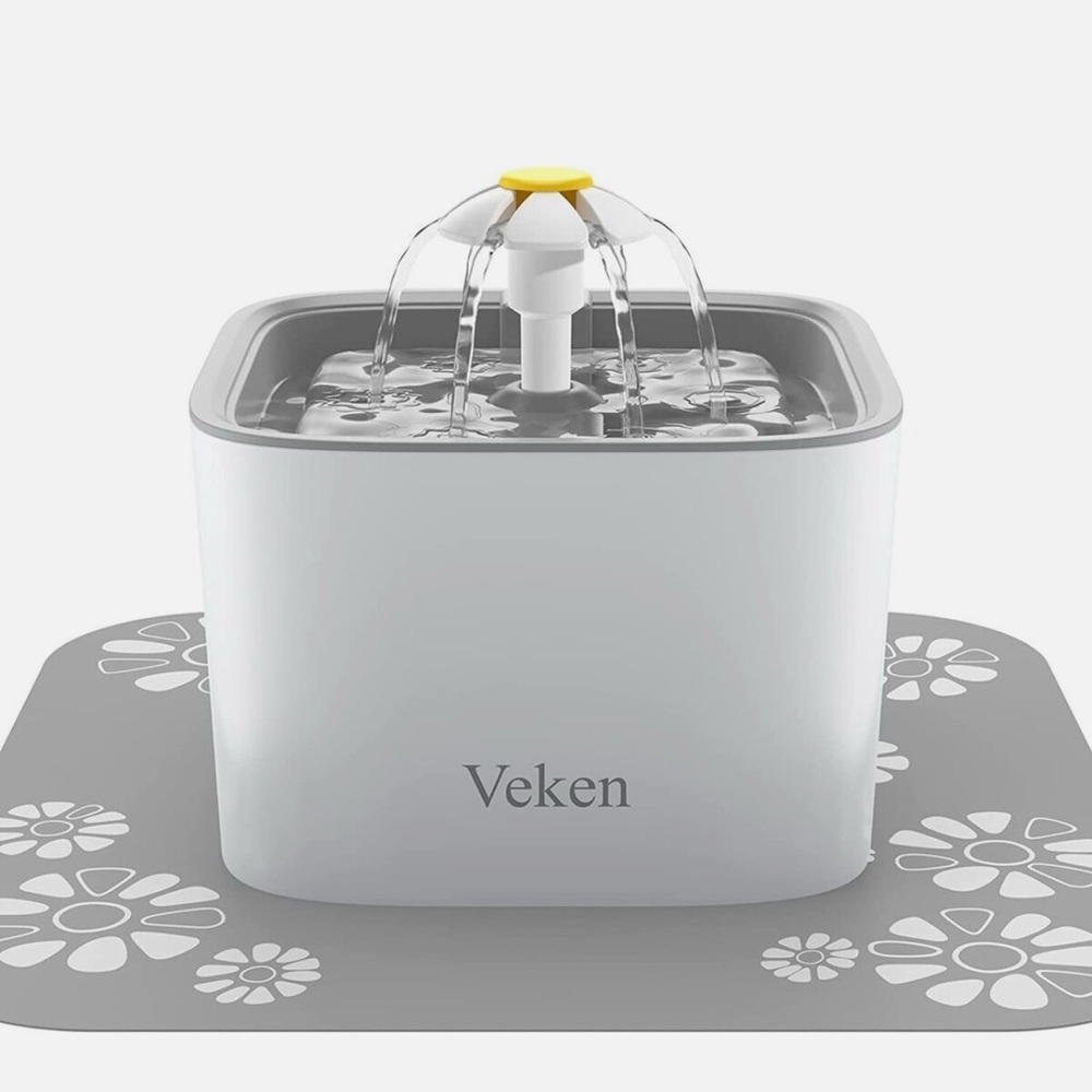 Veken cube flower pet fountain